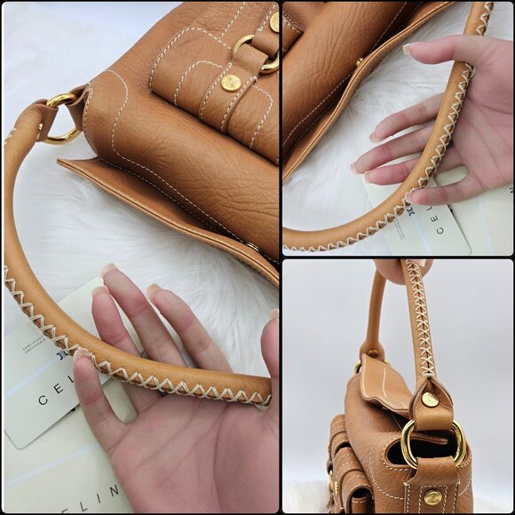 Cรฉline Satchel Leather Handbag - Picture 14 of 17